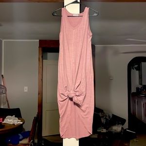 Pink lily summer dress